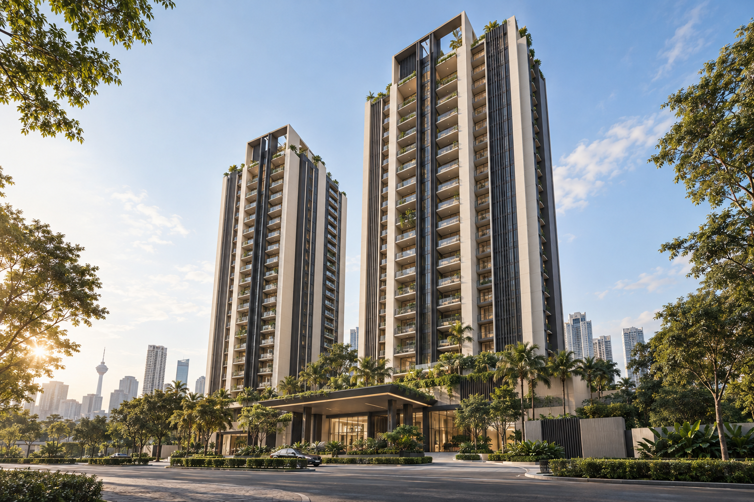 Illustrative condominium exterior concept